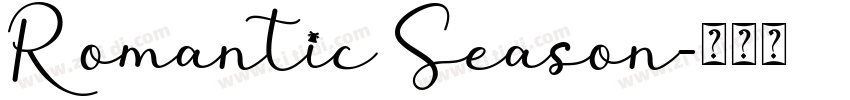Romantic Season字体转换